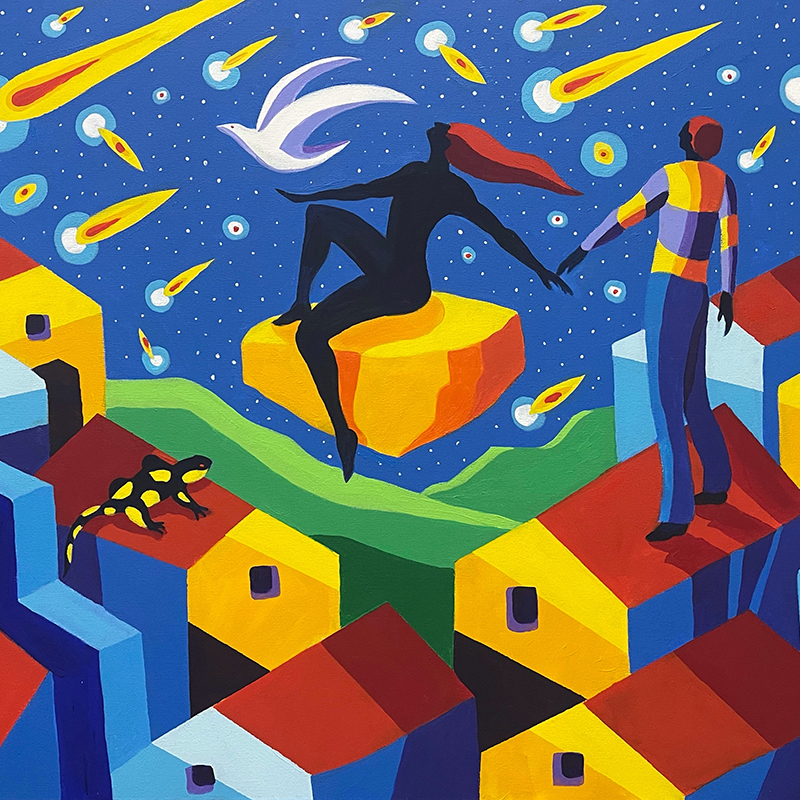 "Le connessioni armoniche" - Acrilico - 2023 - 120 x 80cm