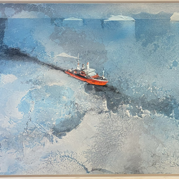 Trasparenze Antartiche - Mixed media - 2020 - 37 x 73 cm