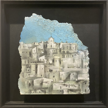 Matera - Mixed media/paper - 2022 - 40 x 40 cm