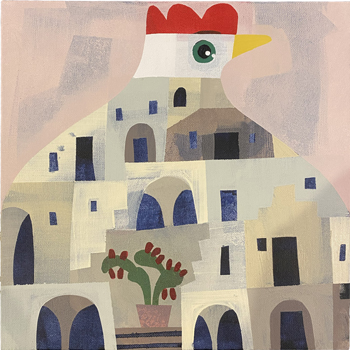 Matera, luci e ombre - Acrylic - 2023 - 30 x 30 cm