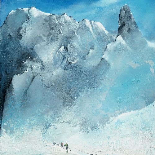 Escursione, Monte Bianco - 2020 - 80x80cm - A1457
